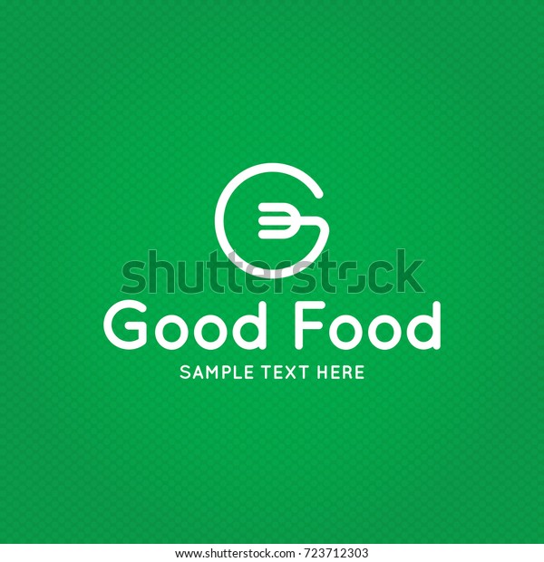 Good Food Logo Design Template Vector Stock Vector Royalty Free