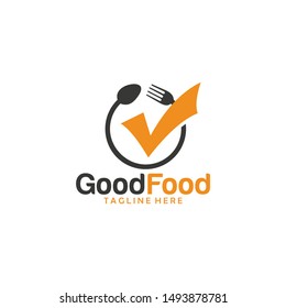 good food logo icon vector