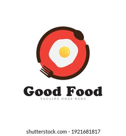 Good food logo icon vector template.