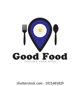 Good food logo icon vector template.