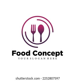 Good food logo icon vector template.