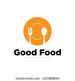 Good food logo icon vector template.