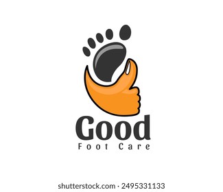 good footprint care logo design template