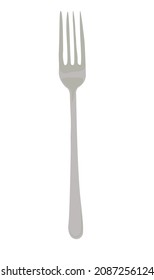 The good fork vector stock illustration. Cutlery. Tableware. Isolated on a white background.