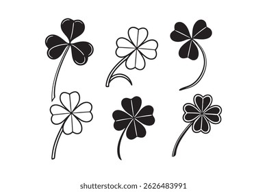 Good Fortune Four Leaf Clover Flat