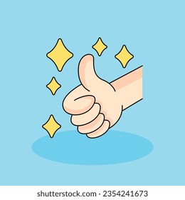 Good Free vector cartoon icon illustration.Self Motivation icons concept isolated . flat cartoon style