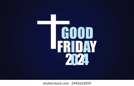 Viernes Santo 2024 hermoso diseño de texto