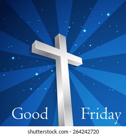 Good Friday background concept with Illustration of Jesus cross.
