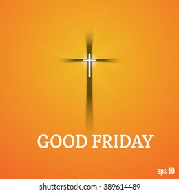 Good Friday background concept with Illustration of Jesus cross.