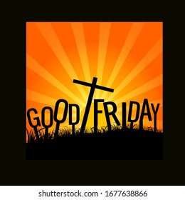 Good friday Background with cross