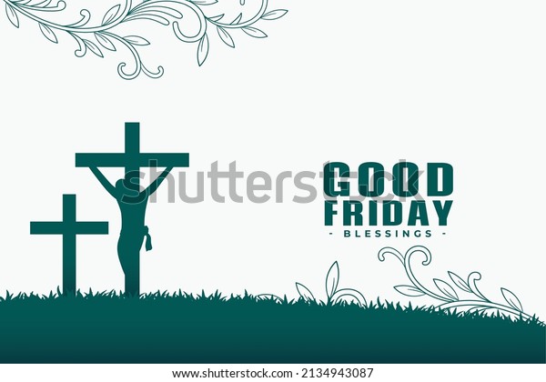 good\
friday background with cross and jesus\
crucifixion