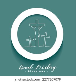 good friday background holy day of of jesus christ resurrection vector