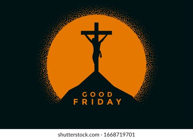 good friday background with jesus christ crucifixion