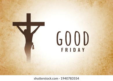 good friday background with jesus christ crucifixion