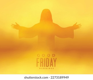 buen fondo de viernes para recordar el sacrificio del vector de jesus christ