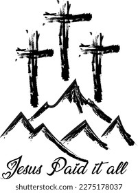 Good Friday. Friday before Easter. Christian faith for print or use as poster, card, flyer or T shirt