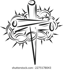 Good Friday. Friday before Easter. Christian faith for print or use as poster, card, flyer or T shirt