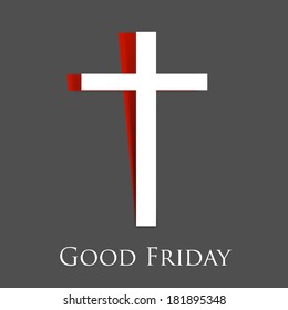 Good Friday Card Background Jesus Cross Stock Vector (Royalty Free ...