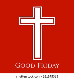 good friday card background with jesus cross.