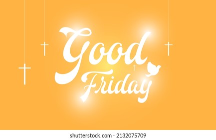 Good Friday. Christian holiday template for banner, card, poster, background.
