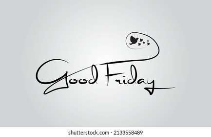 Good Friday. Christian holiday template for banner, card, poster, background.
