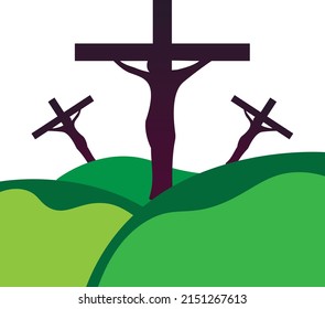 Good Friday Christian Religious Occasion With Jesus Cross Vector Illustration For Poster Background Social Media Post Greetings Banners Logo Symbol Elements And Print