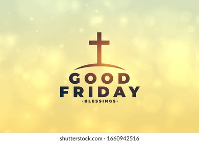 good friday concept background with cross symbol