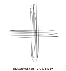 Viernes Santo dibujo de arte de línea continua de Ilustración vectorial