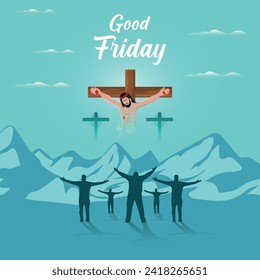 Good Friday Creative Illustration ad 