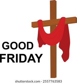 Good friday. Cross religious symbol. Crucifixion and resurrection Jesus Christ.