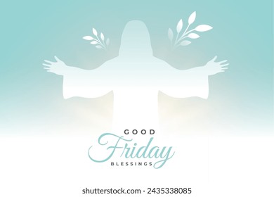 good friday cultural background for spiritual belief vector