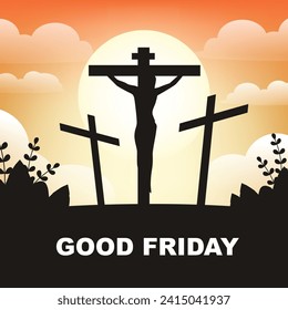 good friday design, vector illustration eps10 graphic. religious background