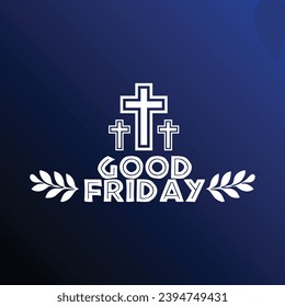 Good Friday Designs Religious, Christian Faith Banner for Church Events  Festive Celebrations Editable, Curved Cursive Art