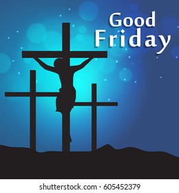 Good Friday Vector Illustration Poster Stock Vector (Royalty Free ...