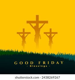 good friday or easter week cultural background design vector