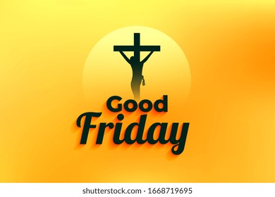 good friday event background with jesus christ crucifixion