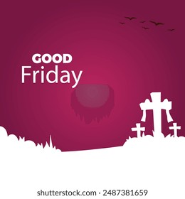 Diseño de Plantilla de Anuncio de evento de viernes santo08
