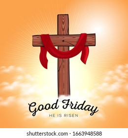 Good Friday He is Risen Background