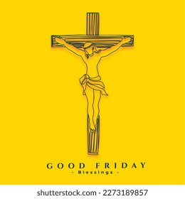 good friday holy background for christian the saint's day vector