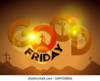 Good Friday Illustration Background.