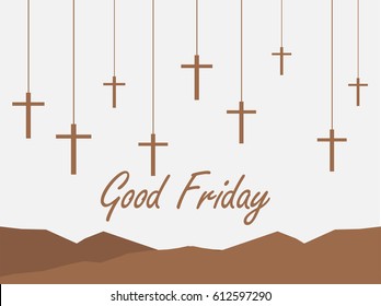 Good Friday Illustration Background.