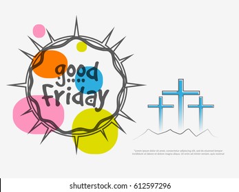 Good Friday Illustration Background.