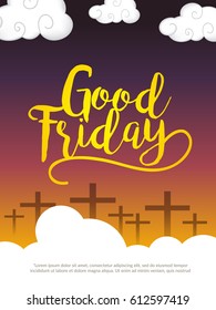 Good Friday Illustration Background.