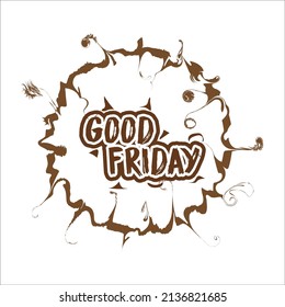 good Friday illustration design template