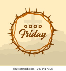 Good Friday illustration vector background. Vector eps 10