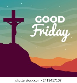 Good Friday illustration vector background. Vector eps 10