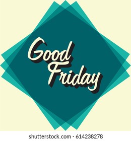 Good Friday illustration or vector graphics with jesus cross.