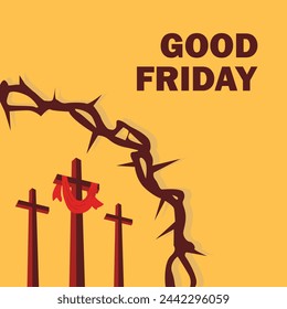 Good Friday. Jesus Christ. Cross. Jesus. Easter Sunday. EPS10