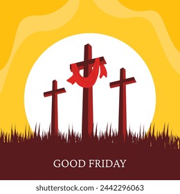 Good Friday. Jesus Christ. Cross. Jesus. Easter Sunday. EPS10