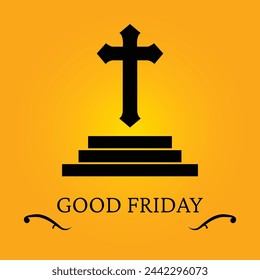 Good Friday. Jesus Christ. Cross. Jesus. Easter Sunday. EPS10